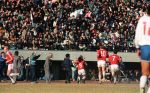 Tokio, 9 t/m 12 December 1988 PSV-Nacional Montevideo (Uruguay)
Met eindstand 1-1 na verlenging 2-2 en via een 6-7 verlies in penaltys.
PSV had 4 x de kans om winnaar te zien en uiteindelijk is het niet gelukt.
0-1 Ostolaza, 1-1 Romario , in de 110e minuut Ronald Koeman 2-1 en in de 119e min wederom Ostolaza 2-2
Wedstrijd werd gespeeld in tokio voor 62000 toeschouwers

Foto Peter Smulders BV