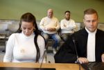 Utrecht 15 oktober 2024
Peter Gillis en zijn vriendin Wendy v Hout bij de rechtbank van Utrecht waar Wendy een rechtszaak heeft met haar ex die filpjes van haar online heeft gezet . Ook Mark Gillis was aanwezig . Haar ex partner kwam niet opdagen .