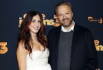 Amsterdam 6 oktober 2025
Premiere de Jongens 3 in Tuschinski. Antine  Algra kwam met Franke Hollywood