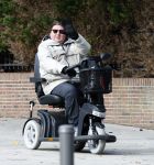 Amsterdam 9 oktober 2025
Martijn Krabbe in scootmobiel in Amsterdam zuid.