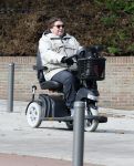 Amsterdam 9 oktober 2025
Martijn Krabbe in scootmobiel in Amsterdam zuid.