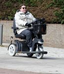 Amsterdam 9 oktober 2025
Martijn Krabbe in scootmobiel in Amsterdam zuid.