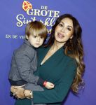 Amsterdam 5 oktober 2025
Premiere sinterklaas film in Pathe Noord. tamara Elbaz met zoontje