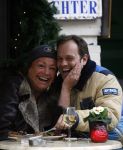 Amsterdam 8 januari 2007
Carlo Boszhard en Viola Holt met dochter op terras van pc hooftstraat.
Peter Smulders bv