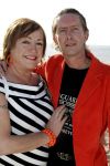 Bloemendaal 2 april 2005
Opening van strandtent vroeger.
Viola Holt  met man Peter
Peter Smulders bv