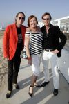 Bloemendaal 2 april 2005
Opening van strandtent vroeger.
Viola Holt  met vriend en man
Peter Smulders bv