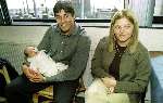 Cruz met vrouw en kind
