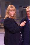 Linda de Mol tijdens de presentatie van DOMINO-DAY 1999
Zuidlaren