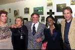 Essen (Belgie) 9-11-1999
Opening nieuwe zaak van Theo Sijthoff .
Links Diny Jongbloed (vriendin Maarten Spanjer) , Diny en Theo Sythoff, Martha Wesenhagen en Maarten Spanjer.