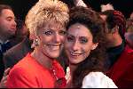 Scheveningen 21 November 1999
Premiere van de musical Elisabeth in het circustheater in Scheveningen.
Pia Douwes met Simone Kleinsma