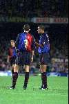 Barcelona, 23 oktober 1999
FC Barcelona-Athletic de Bilbao, 4-0
Overleg tussen Phillip cocu en Rivaldo