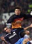 Eindhoven 26 oktober 1999
PSV-Bayern Munchen, eindstand
Ronald Watrreus samen met Jurgen Dirkx