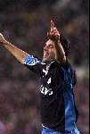 Eindhoven 26 oktober 1999
PSV-Bayern Munchen, eindstand
Ruud v Nistelrooy is blij na de 1-0