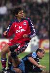 Eindhoven 26 oktober 1999
PSV-Bayern Munchen, eindstand
Santa Cruz scoort 1-1