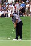 Kuala Lumpur Maleisie 20 November 1999
World Cup Golf 1999
Tiger Woods puttend op de green van hole 9
Op de The Mines Resort City Golfclub
Golfen Maleisie