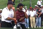 Kuala Lumpur 21 november 1999
Mines Resort golf
WK Golf voor landenteams USA eerste Spanje tweede
TIGER WOODS met zijn caddy
Golfen Maleisie