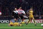 Eindhoven, 9 november 2000
Champions League PSV-Anderlecht, eindstand
Ramzi en Stoica