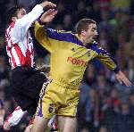 Eindhoven, 9 november 2000
Champions League PSV-Anderlecht, eindstand
RAMZIE en LORENZO STAELENS