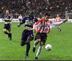 Eindhoven, 12 november 2000
PSV-Feyenoord, eindstand 1-0 door penalty van Arnold Bruggink
Ramzi Ulrich v Gobbel