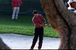 Marbella 12 november 2000
 Golfclub Valderrama American Express Championships.
Tiger Woods  golfen   uit bunker