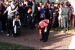 Marbella 12 november 2000
 Golfclub Valderrama American Express Championships.
Tiger Woods  golfen   droppen van bal