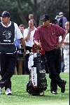 Marbella 12 november 2000
 Golfclub Valderrama American Express Championships.
Tiger Woods met caddy   golfen