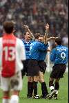 Amsterdam 24 november 2001
AJAX-PSV 1-3
Dennis Rommedahl blij na de 0-3