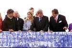 Leeuwarden 10 oktober 2001
Prins Willem Alexander en Maxima bezoeken de provincie Friesland.
Ed Nijpels