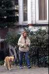 Scheveningen 26 novbember 2001
Guusje Nederhorst met hond