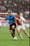 Amsterdam 25 november 2001
AJAX-PSV 1-3
Johann Vogel in duel met Chivu