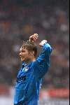 Amsterdam 24 november 2001
AJAX-PSV 1-3
Theo Lucius blij na de 0-3