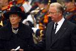 Delft 15 oktober 2002
Begrafenis Prins Claus.
Koningin Paola en Koning Albert