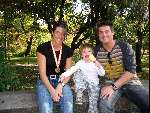 New York  3 november 2003
Martijn Krabbe met bikkel en amanda in new york