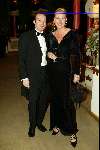 Aalsmeer 8 november 2002
 Modeshow la Perla
Monique Collignon met man