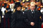 Delft 15 oktober 2002
Begrafenis Prins Claus.
Prins Carlos met Mabel Wisse