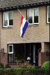 Nederland, 7 oktober 2002 Vlag halfstok i.v.m. overlijden van Prins Claus op 6 oktober 2002