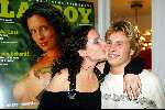 Amsterdam 11 november 2003
Aukje v Ginneken bij presentatie playboy