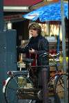 Amsterdam 7 november 2003
Catherine Keyl  op pc hooftstraat met DJ Dave van \