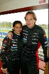 Donnington 25 november 2003
Trust & Minardi in donnington
Georgina Verbaan  en Jort Kelder