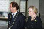 Den Bosch 22 november 2003
Hanja Maij Wegge met Burgemeester Ton Rombouts van den bosch