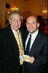 Amsterdam 7 november 2003
Ondertekening kontrakt Jaap v Zweden als dirigent van Philharmonisch concert 
Hier samen met zijn vader Daniel v Zweden