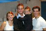 Utrecht 9 november 2003
Premiere Mama Mia in Utrec ht
Jim Idols  en Oren Schrijver en  Celine Purcell