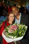 Amsterdam 16 november 2003
Premiere Pipo de clown in het pathe arena theater
Belinda Meuldijk en John  Wijdenbosch