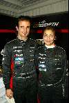 Donnington 25 november 2003
Trust & Minardi in donnington
Georgina Verbaan  en Liuzzi