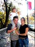 New York  3 november 2003
Martijn Krabbe met bikkel en amanda in new york