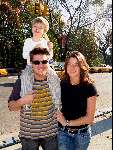New York  3 november 2003
Martijn Krabbe met bikkel en amanda in new york