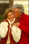 Hilversum 29 november 2003
Myrna Goosen met haar nieuwe vriend IJsbrandy