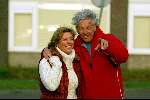 Hilversum 29 november 2003
Myrna Goosen met haar nieuwe vriend IJsbrandy