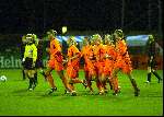 Eindhoven, 22 november 2003
Interland damesvoetbal Nederlnad-Belgie, eindstand