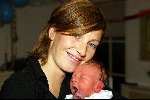Castricum 27 november 2003
Nicky LaCroix met haar zoontje Oliver